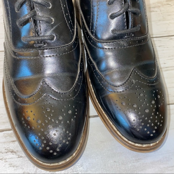 STACY ADAMS Boy’s Wingtip Dress Shoes Sz 12 - Picture 5 of 9